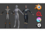do advance 3d character rigging for maya, cinema 4d, blender, mixamo, unity game